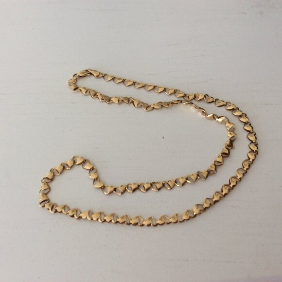 10k solid gold heart necklace, one-of-a-kind - Picture 7 of 9